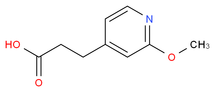 3-(2-METHOXYPYRIDIN-4-YL)PROPANOIC ACID_分子结构_CAS_)