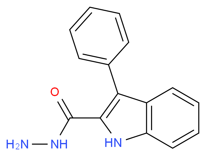 3-Phenyl-1H-indole-2-carbohydrazide_分子结构_CAS_105492-12-4)