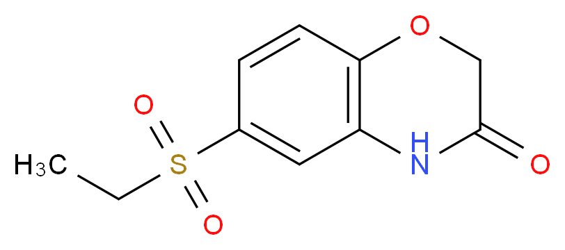 6-(Ethylsulphonyl)-2H-1,4-benzoxazin-3(4H)-one_分子结构_CAS_)