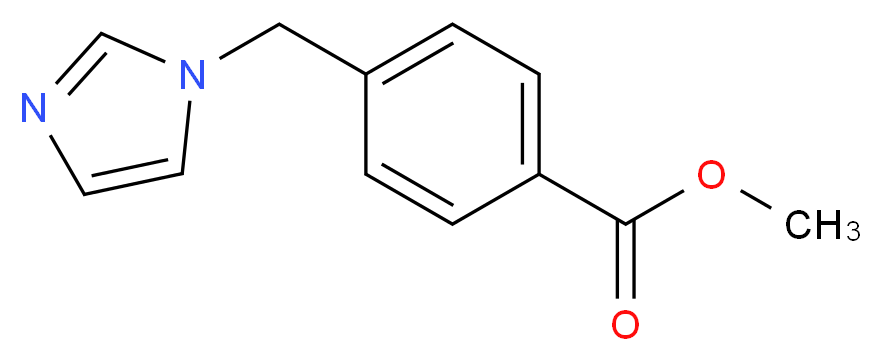 methyl 4-(1H-imidazol-1-ylmethyl)benzoate_分子结构_CAS_160446-18-4)