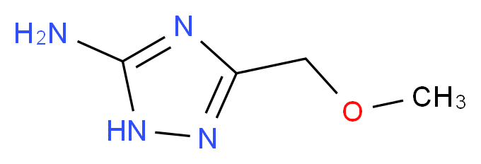 3-(methoxymethyl)-1H-1,2,4-triazol-5-amine_分子结构_CAS_105445-19-0