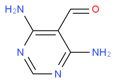 4,6-diaminopyrimidine-5-carbaldehyde_分子结构_CAS_109831-68-7