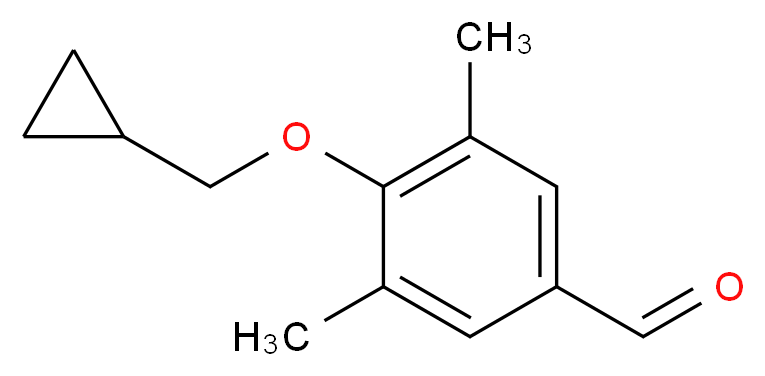 4-(Cyclopropylmethoxy)-3,5-dimethylbenzaldehyde_分子结构_CAS_)