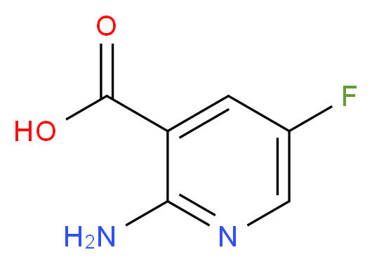 2-amino-5-fluoropyridine-3-carboxylic acid_分子结构_CAS_1196154-03-6