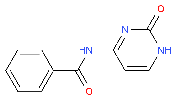 N4-苯甲酰基胞嘧啶_分子结构_CAS_26661-13-2)