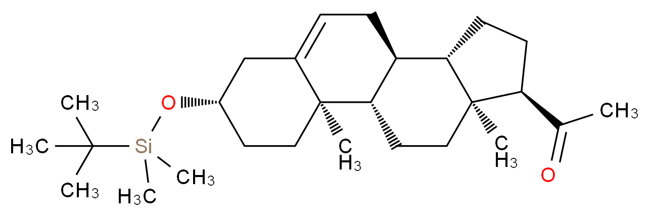 3-tert-Butyldimethylsilyloxy Pregnenolone_分子结构_CAS_58701-45-4)