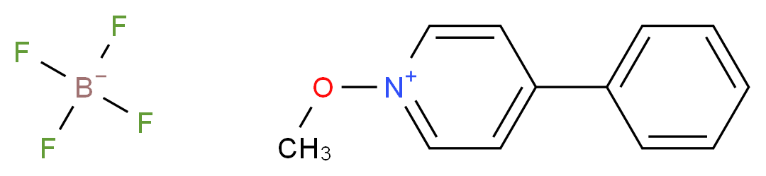 1-methoxy-4-phenylpyridin-1-ium; tetrafluoroboranuide_分子结构_CAS_63123-42-2