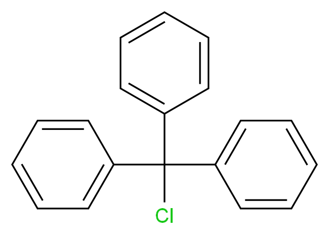(chlorodiphenylmethyl)benzene_分子结构_CAS_76-83-5