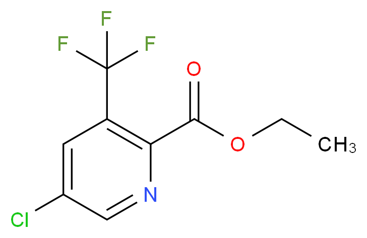 Ethyl 5-chloro-3-(trifluoromethyl)-2-pyridinecarboxylate_分子结构_CAS_1198475-50-1)