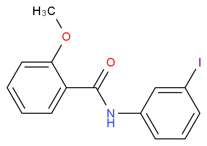 N-(3-iodophenyl)-2-methoxybenzamide_分子结构_CAS_876539-66-1