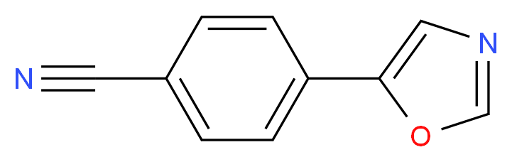 4-(1,3-oxazol-5-yl)benzonitrile_分子结构_CAS_87150-13-8)