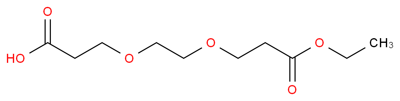 3-[2-(3-ethoxy-3-oxopropoxy)ethoxy]propanoic acid_分子结构_CAS_886362-90-9