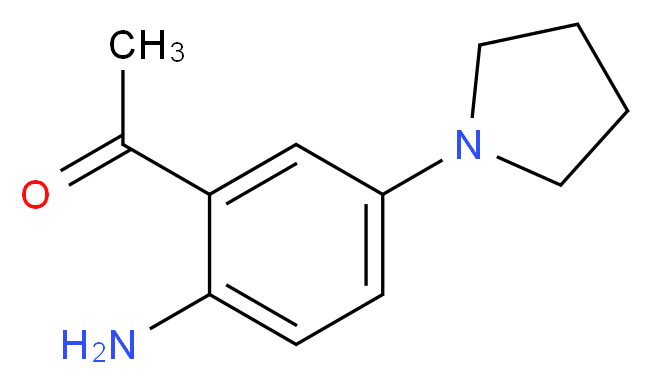 2'-Amino-5'-(pyrrolidin-1-yl)acetophenone_分子结构_CAS_)