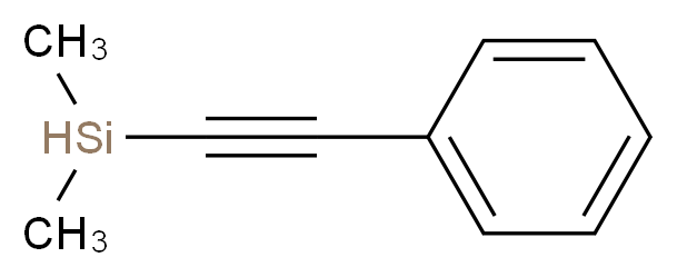 dimethyl(2-phenylethynyl)silane_分子结构_CAS_87290-97-9