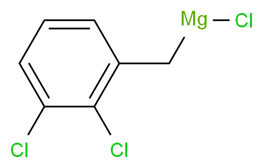 2,3-二氯苄基氯化镁, 0.25M 2-MeTHF 溶液_分子结构_CAS_946491-90-3)