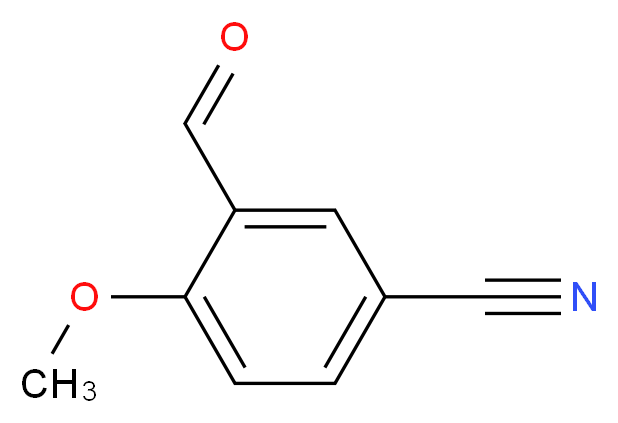 3-formyl-4-methoxybenzonitrile_分子结构_CAS_21962-53-8