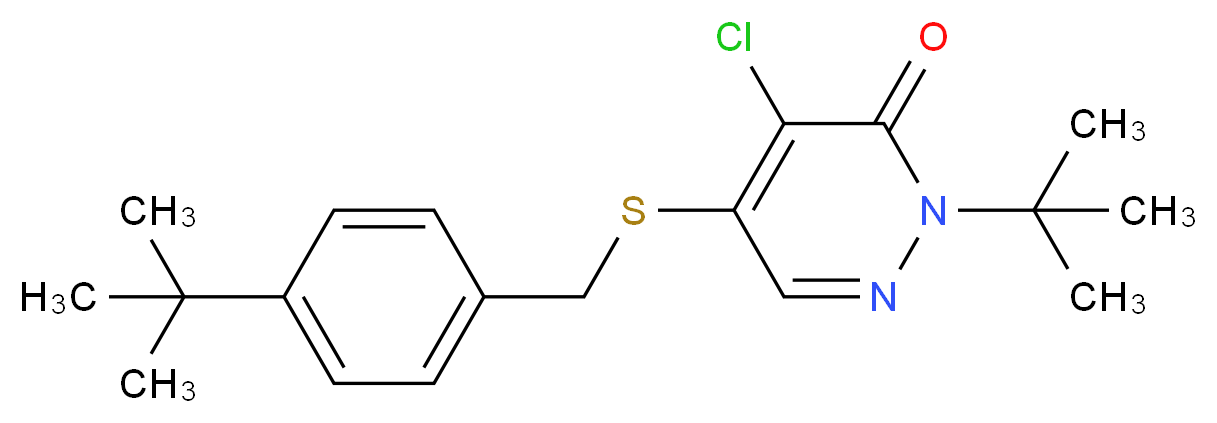 Pyridaben_分子结构_CAS_96489-71-3)