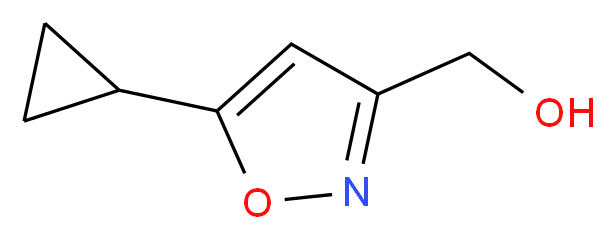 (5-Cyclopropyl-3-isoxazolyl)methanol_分子结构_CAS_1060817-48-2)