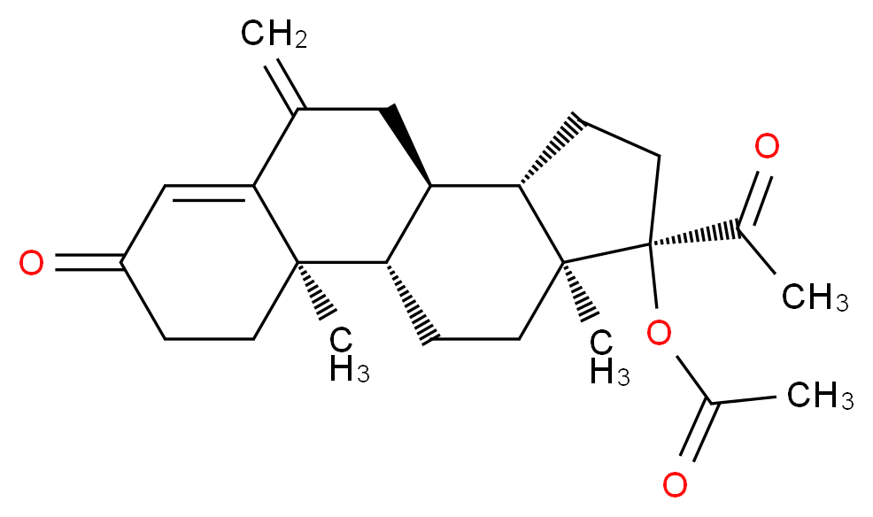 6-Methylene Progesterone Acetate_分子结构_CAS_32634-95-0)