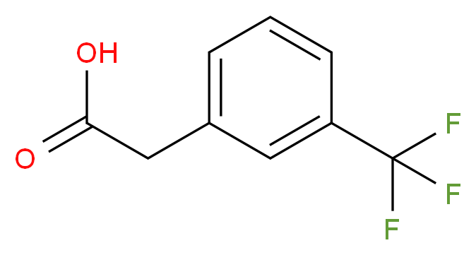 3-(三氟甲基)苯乙酸_分子结构_CAS_351-35-9)