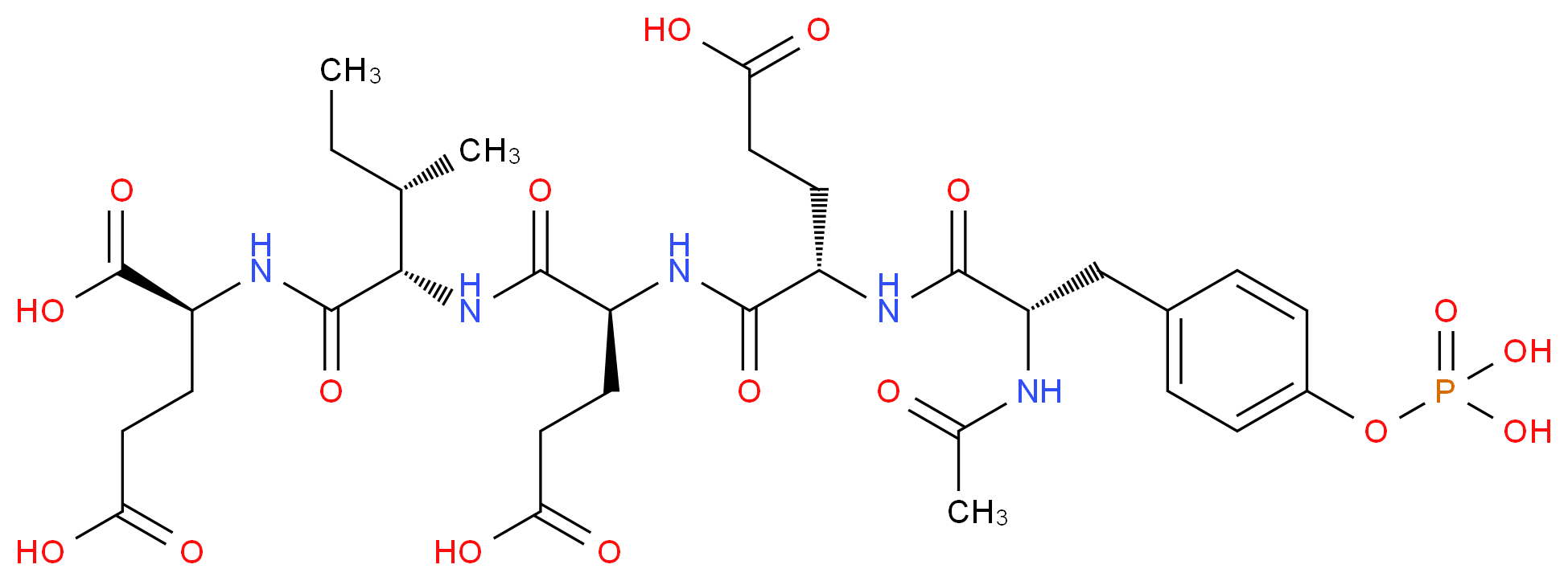 Ac-pYEEIE trifluoroacetate salt_分子结构_CAS_159439-02-8(freebase))