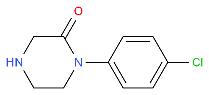 1-(4-Chloro-phenyl)-piperazin-2-one_分子结构_CAS_55083-85-7)