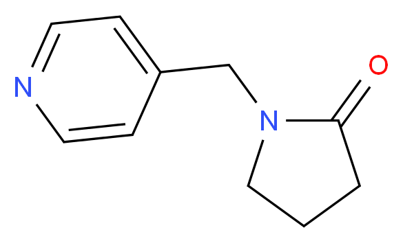 1-(pyridin-4-ylmethyl)pyrrolidin-2-one_分子结构_CAS_132312-62-0