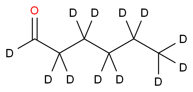 (1,2,2,3,3,4,4,5,5,6,6,6-<sup>2</sup>H<sub>1</sub><sub>2</sub>)hexanal_分子结构_CAS_1219803-74-3