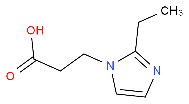 3-(2-Ethyl-1H-imidazol-1-yl)propanoic acid hydrochloride_分子结构_CAS_)