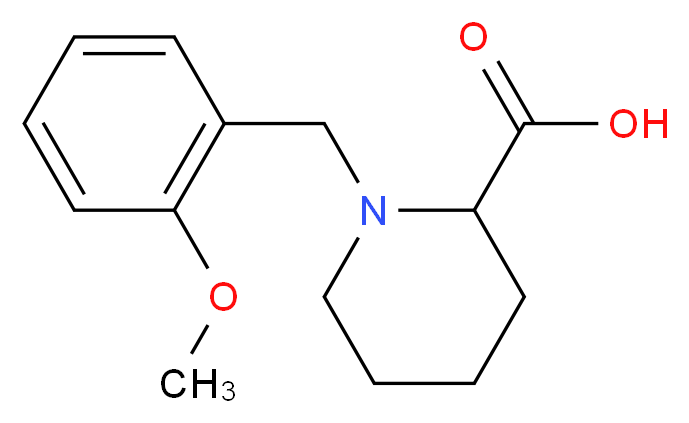 1-(2-Methoxy-benzyl)-piperidine-2-carboxylic acid_分子结构_CAS_)