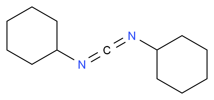 N-(N-cyclohexylcarboximidoyl)cyclohexanamine_分子结构_CAS_538-75-0