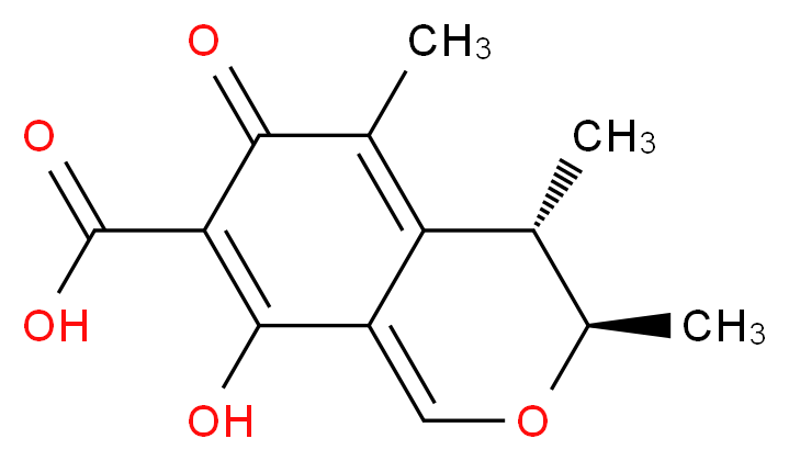 桔霉素_分子结构_CAS_518-75-2)