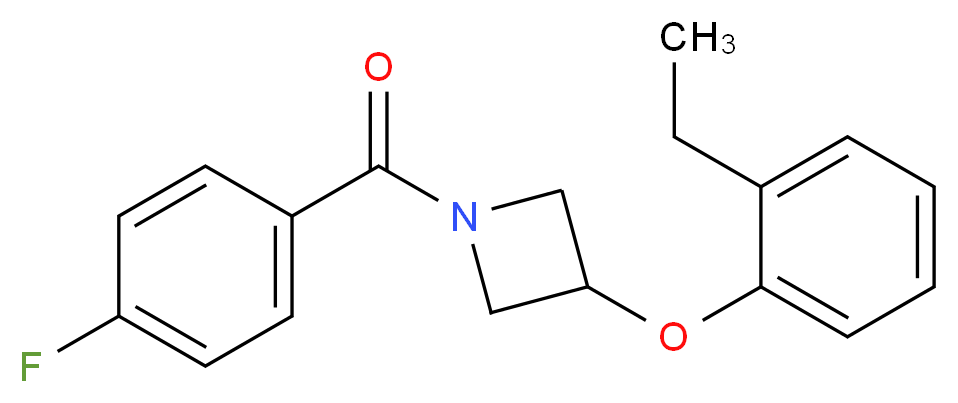 3-(2-ethylphenoxy)-1-(4-fluorobenzoyl)azetidine_分子结构_CAS_)