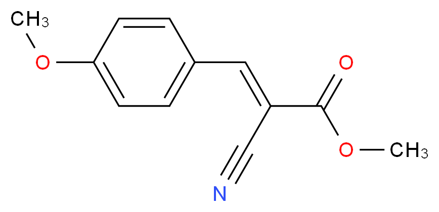 Methyl 2-cyano-3-(4-methoxyphenyl)acrylate_分子结构_CAS_)