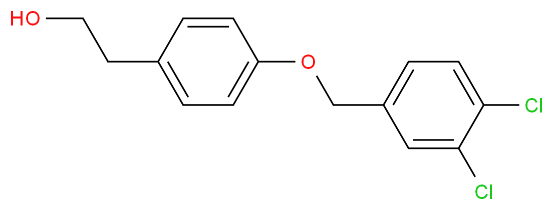 2-{4-[(3,4-dichlorophenyl)methoxy]phenyl}ethan-1-ol_分子结构_CAS_188928-11-2