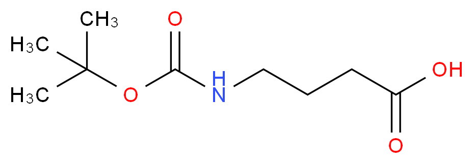 Boc-GABA-OH_分子结构_CAS_57294-38-9)
