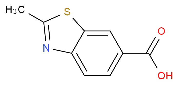 2-methyl-1,3-benzothiazole-6-carboxylic acid_分子结构_CAS_6941-28-2