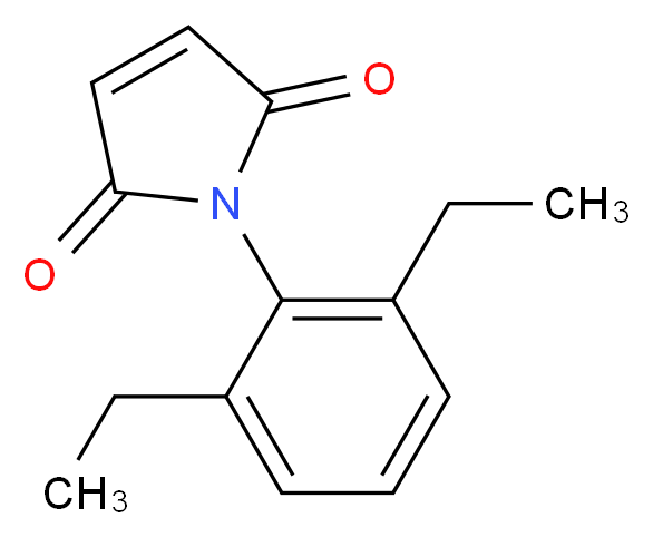 1-(2,6-diethylphenyl)-2,5-dihydro-1H-pyrrole-2,5-dione_分子结构_CAS_38167-72-5)