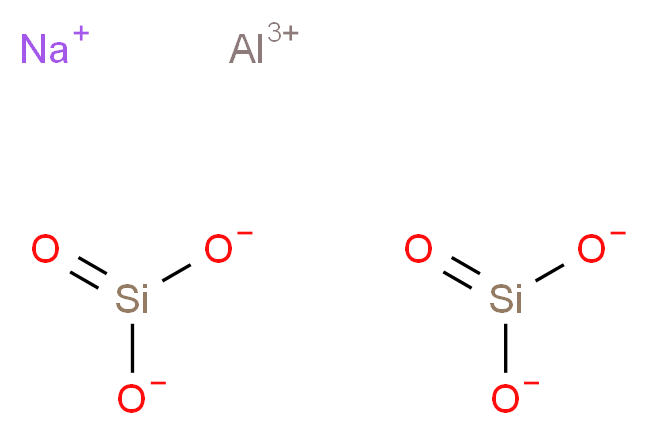 aluminium(3+) ion sodium bis(oxosilanebis(olate))_分子结构_CAS_1344-00-9