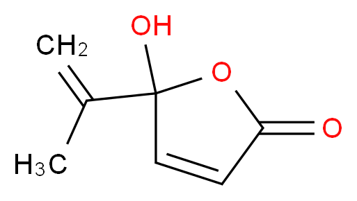 5-hydroxy-5-(prop-1-en-2-yl)-2,5-dihydrofuran-2-one_分子结构_CAS_90-65-3