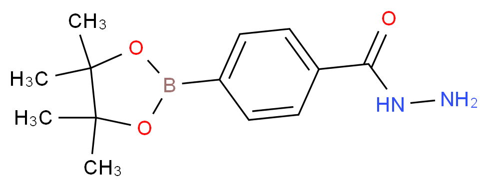 4-(Hydrazinocarbonyl)benzeneboronic acid, pinacol ester_分子结构_CAS_276694-16-7)