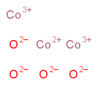 dicobalt(3+) ion λ<sup>2</sup>-cobalt(2+) ion tetraoxidandiide_分子结构_CAS_1308-06-1