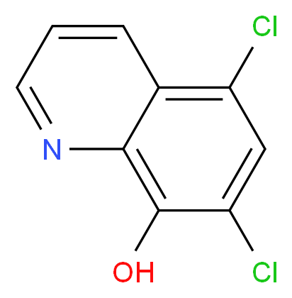 5,7-dichloroquinolin-8-ol_分子结构_CAS_773-76-2