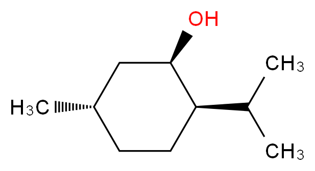 (1R,2R,5S)-5-methyl-2-(propan-2-yl)cyclohexan-1-ol_分子结构_CAS_20747-49-3