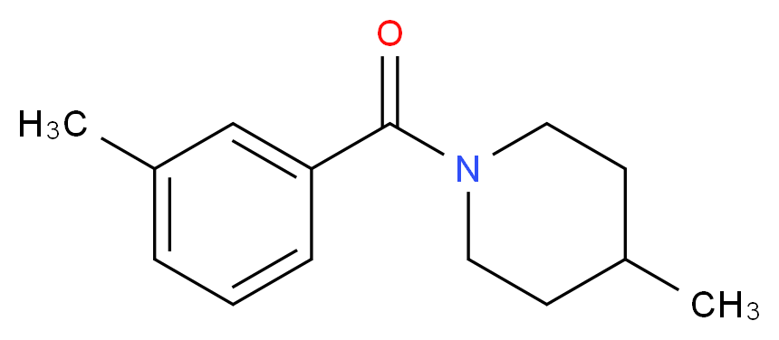 4-Methyl-1-(3-methylbenzoyl)piperidine_分子结构_CAS_22445-75-6)