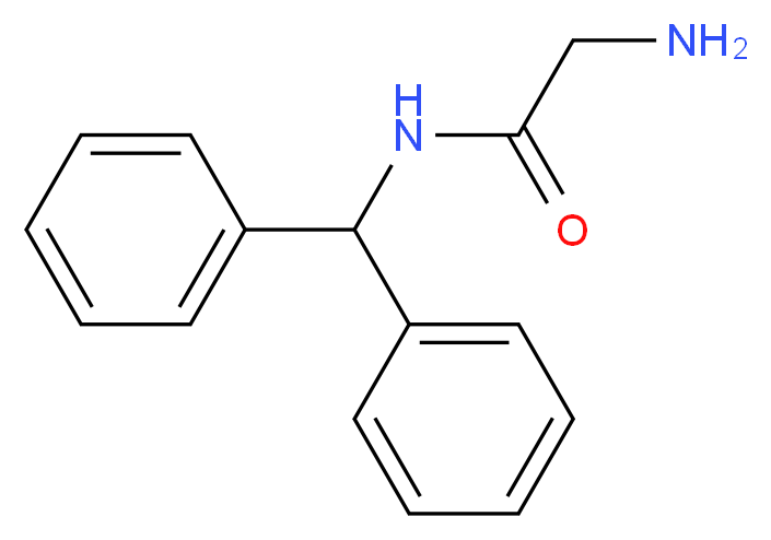 N~1~-(diphenylmethyl)glycinamide_分子结构_CAS_63628-88-6)