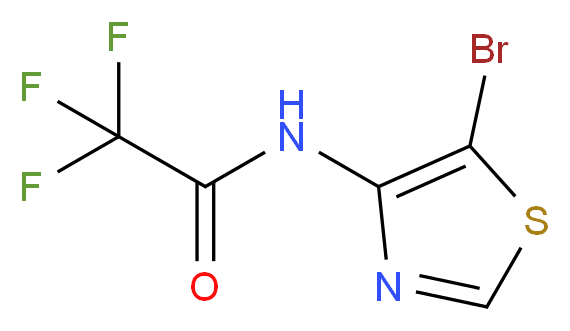 N-(5-bromo-1,3-thiazol-4-yl)-2,2,2-trifluoroacetamide_分子结构_CAS_1211593-45-1