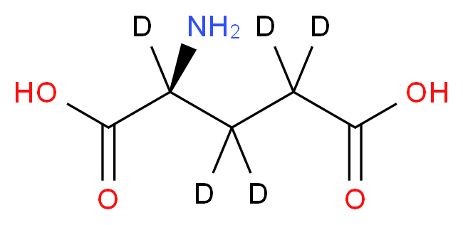 L-Glutamic acid-2,3,3,4,4-d5_分子结构_CAS_)