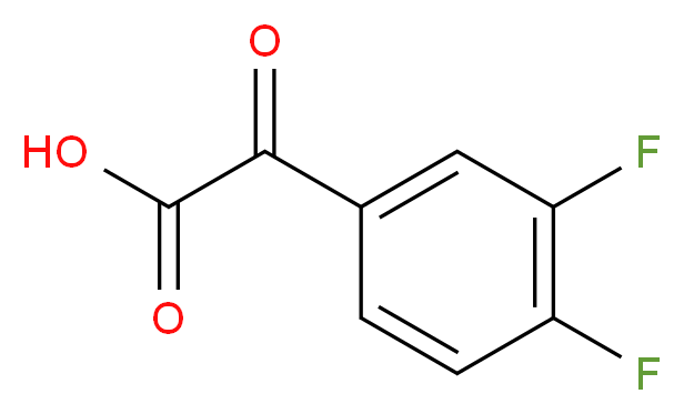 2-(3,4-difluorophenyl)-2-oxoacetic acid_分子结构_CAS_)