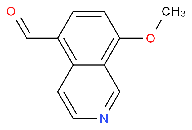 8-methoxyisoquinoline-5-carbaldehyde_分子结构_CAS_679434-44-7